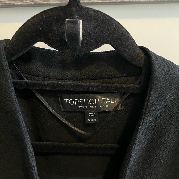 TOPSHOP Tall cropped blazer Size 8 - Picture 3 of 5